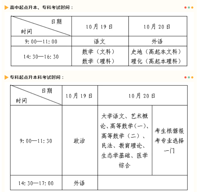 2024年菏泽成人高考考试时间